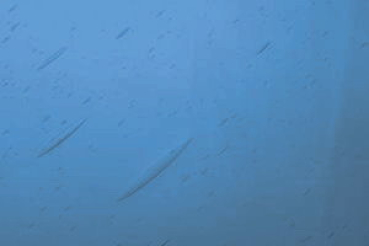 mittelblau - Antikglas mundgeblasen